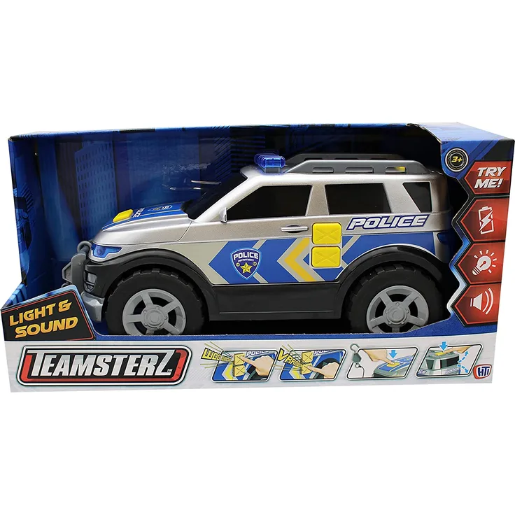 Teamsterz 1416397 Licht und Sound Polizei 4 x 4 Modell Auto