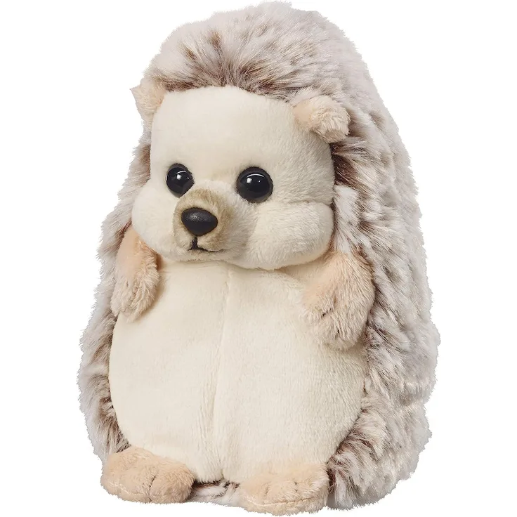 Bauer Spielwaren "Deine Tiere mit Herz" Igel stehend: Kleines Kuscheltier zum Kuscheln und Liebhaben, ideal als Geschenk, 15 cm, hellbraun (12543)