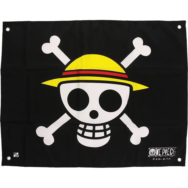 ABYstyle ONE PIECE Piratenflagge / Fahne / Jolly Roger: Skull Ruffy (50 x 60 cm)