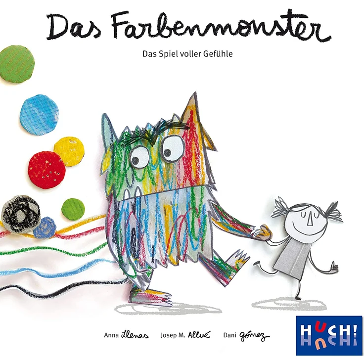 HUCH! 880550 Das Farbenmonster-Das Spiel voller Gefühle, bunt – Bild 1