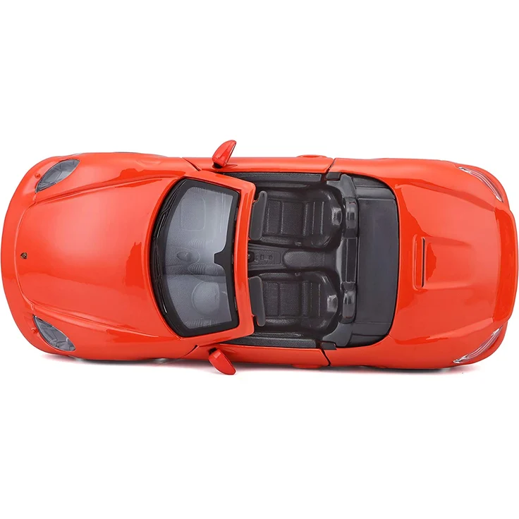 Bburago Porsche 718 Boxster: Modellauto im Maßstab 1:24, Türen zum Öffnen, 19 cm, orange (18-21087OR) – Bild 13