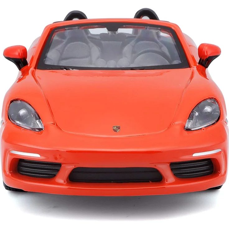 Bburago Porsche 718 Boxster: Modellauto im Maßstab 1:24, Türen zum Öffnen, 19 cm, orange (18-21087OR) – Bild 2