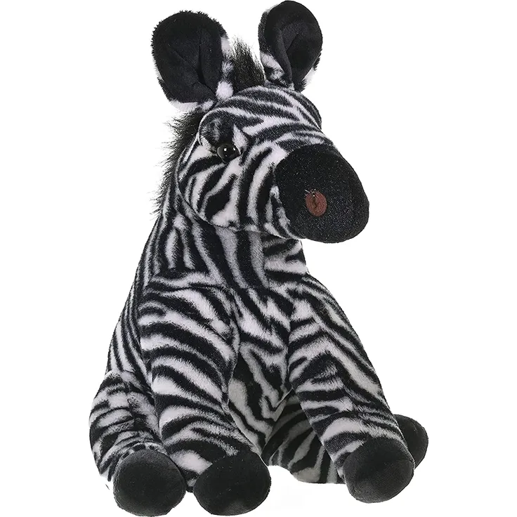Wild Republic 19378 Plüsch Zebra, Cuddlekins Kuscheltier, Plüschtier, 30 cm