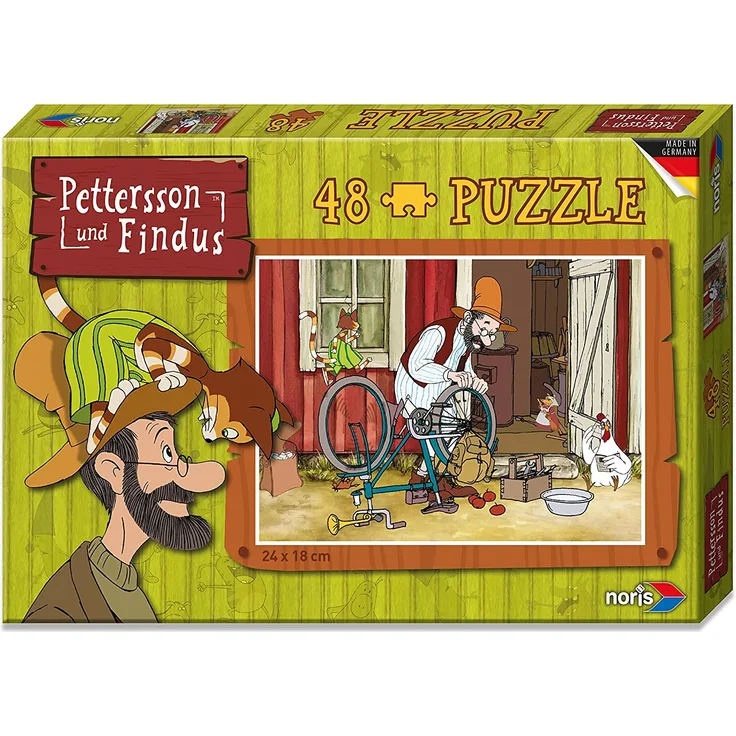 Noris Spiele - Pettersson und Findus 48tlg. Fahrrad