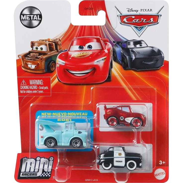 Disney Cars GKG01 - Disney Pixar Cars Mini-Racers 3er-Pack Sortiment, kompakt, authentisch – Bild 8