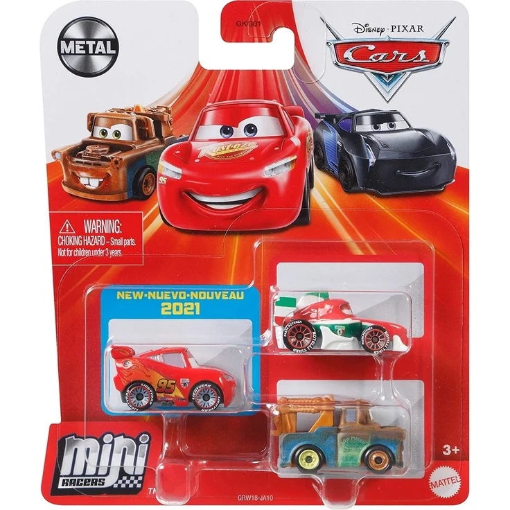 Disney Cars GKG01 - Disney Pixar Cars Mini-Racers 3er-Pack Sortiment, kompakt, authentisch – Bild 9