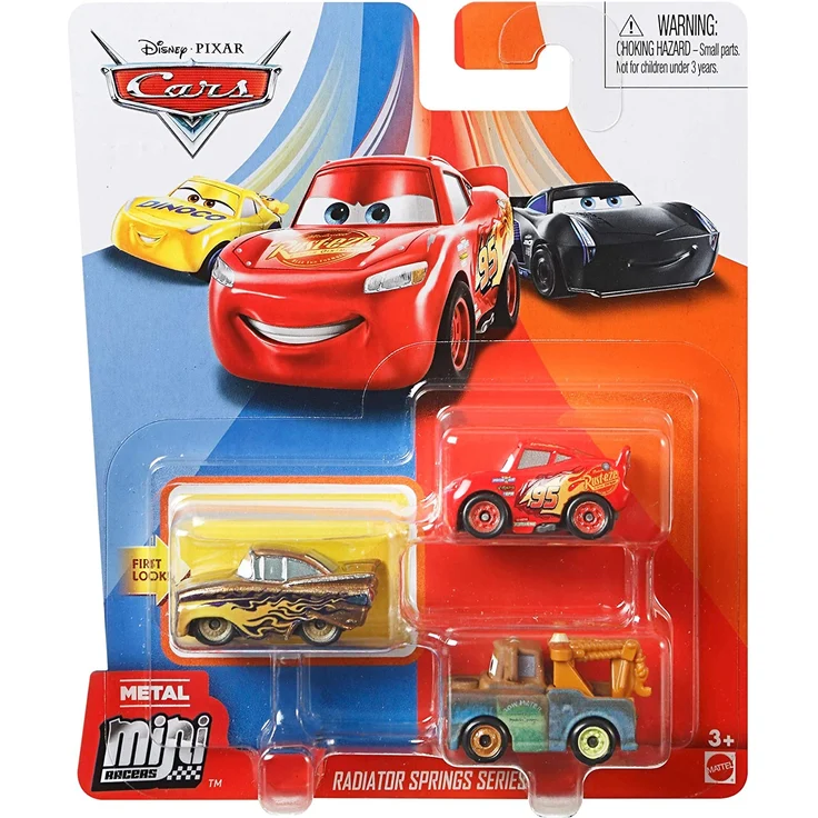 Disney Cars GKG01 - Disney Pixar Cars Mini-Racers 3er-Pack Sortiment, kompakt, authentisch – Bild 12