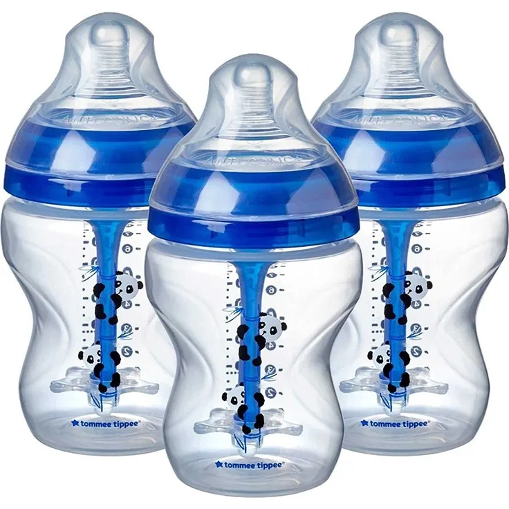 Tommee Tippee CTN-FED53 Anti-Kolik-Flasche für Stillen, ab 0 Monaten, BPA-frei, transparent, 200 g