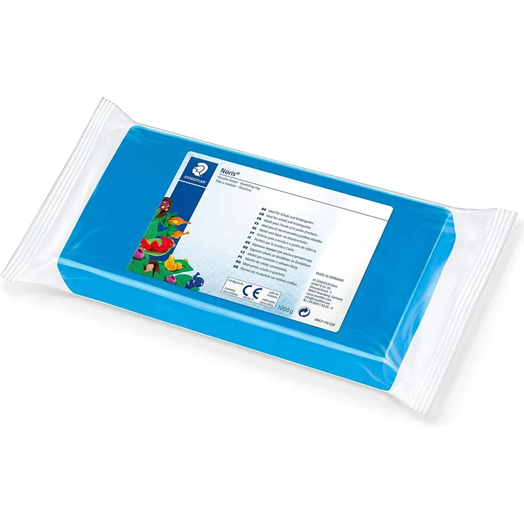 Spielknete Plastilin, blau 1kg (5,99 € pro 1 kg) – Bild 1