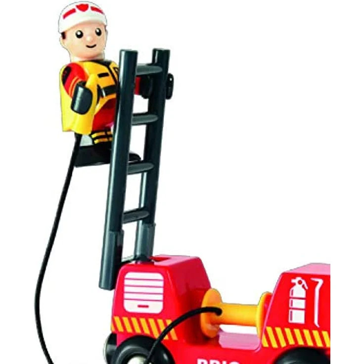 BRIO Bahn - Feuerwehr-Leiterfahrzeug mit Licht und Sound - Preisvergleich – Bild 5