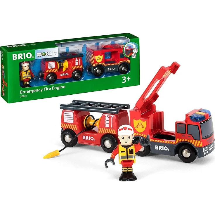 BRIO Bahn - Feuerwehr-Leiterfahrzeug mit Licht und Sound - Preisvergleich – Bild 1