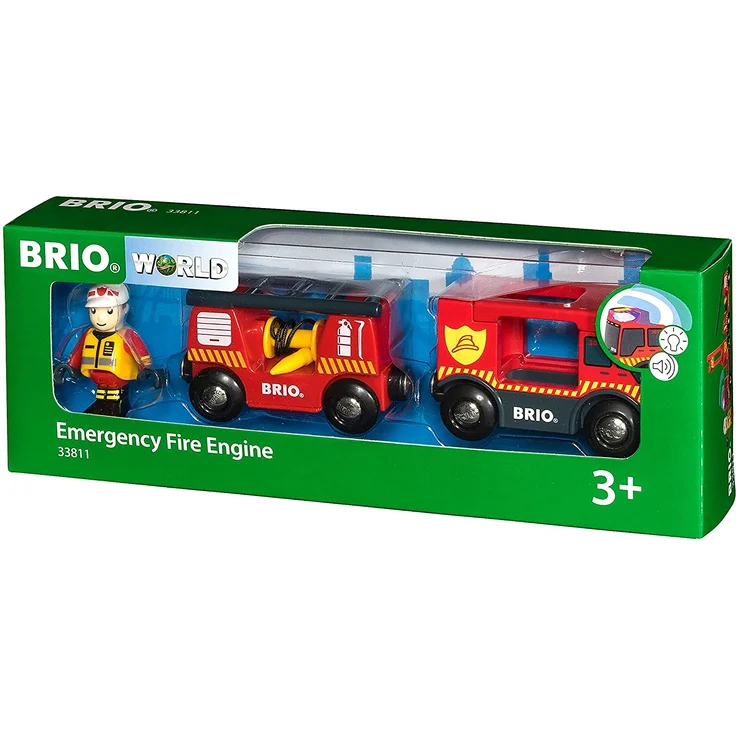 BRIO Bahn - Feuerwehr-Leiterfahrzeug mit Licht und Sound - Preisvergleich – Bild 6
