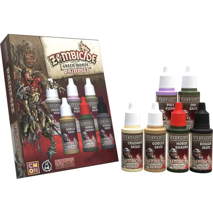 The Army Painter | Zombicide: Green Horde Malset | 6 Acrylfarben | für Cool Mini or Not Zombicide: Black Plague und Green Horde Brettspiel | Wargames Miniatur Modellmalerei