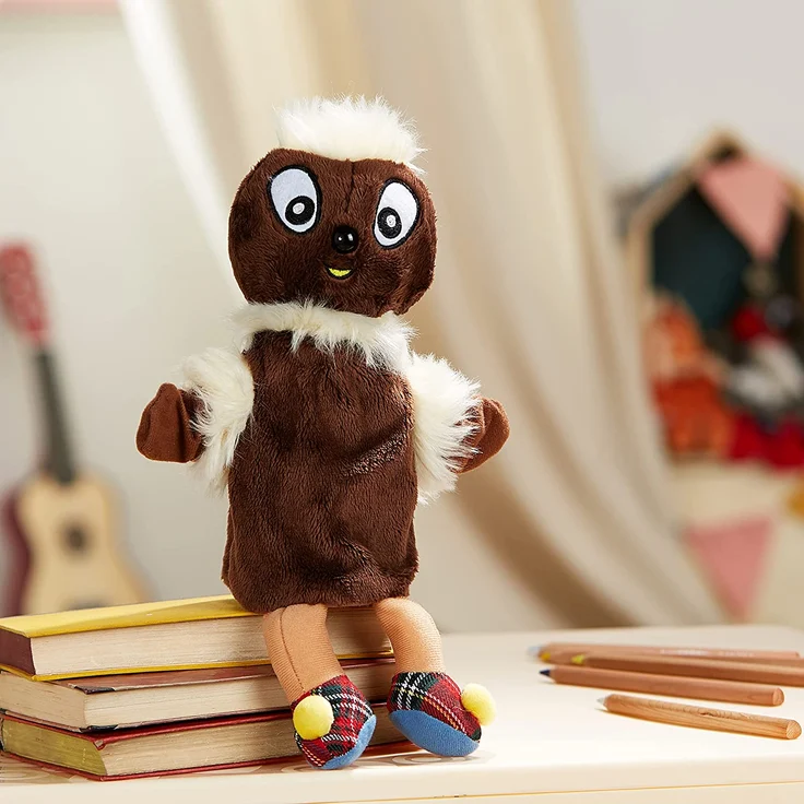 HEUNEC 643376 - Sandmann und Freunde, Handpuppe Pittiplatsch 30cm – Bild 6