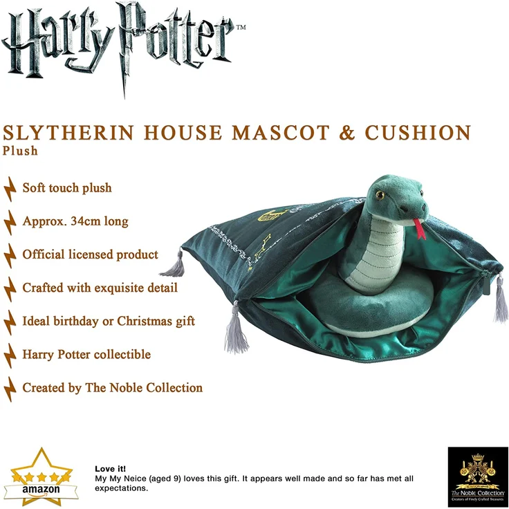 Harry Potter - Slytherin Kissen mit Plüschtier – Bild 3