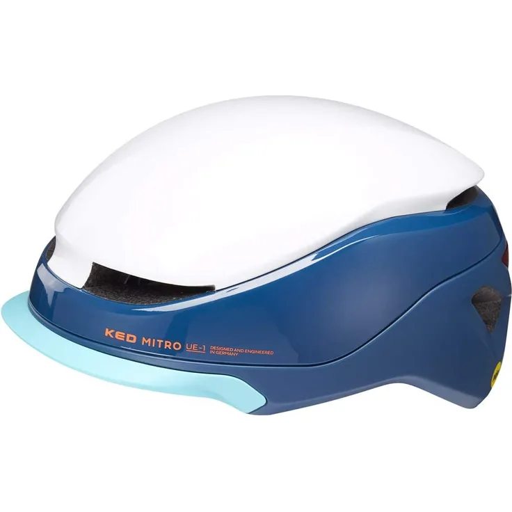 KED Mitro UE1 Helm, white blue, L