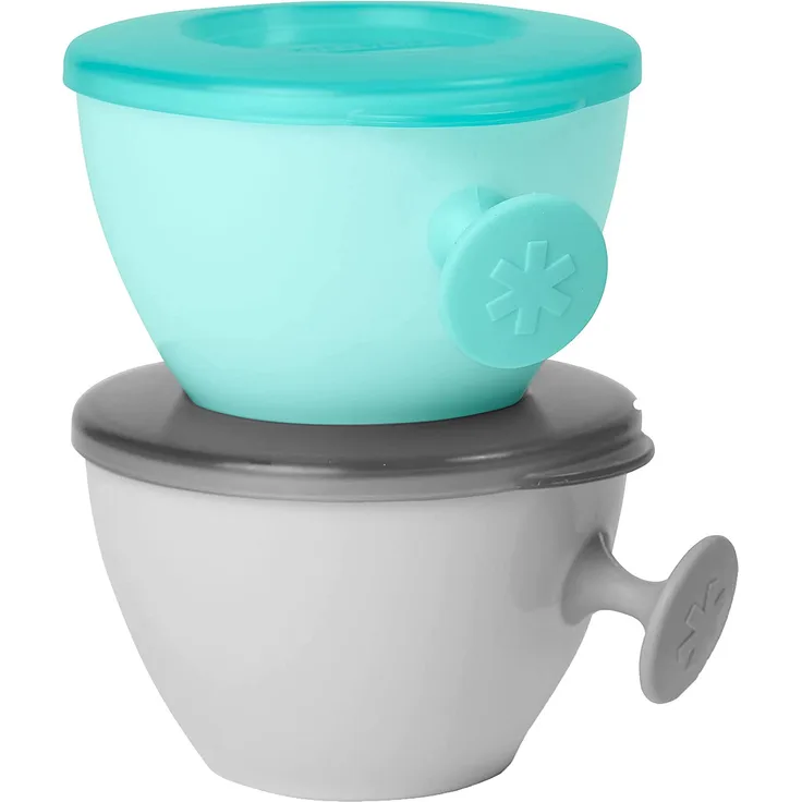 Skip Hop A set of Easy-Grab Gray/Soft Teal 3m + Skip Hop bowls
