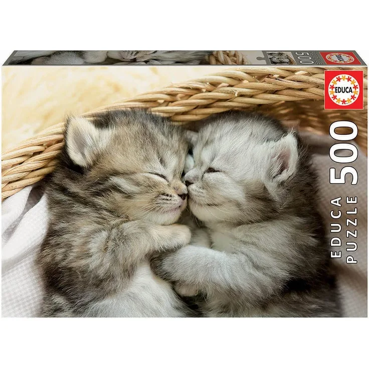 Carletto 9219004 - Educa, Kätzchen, Puzzle, 500 Teile