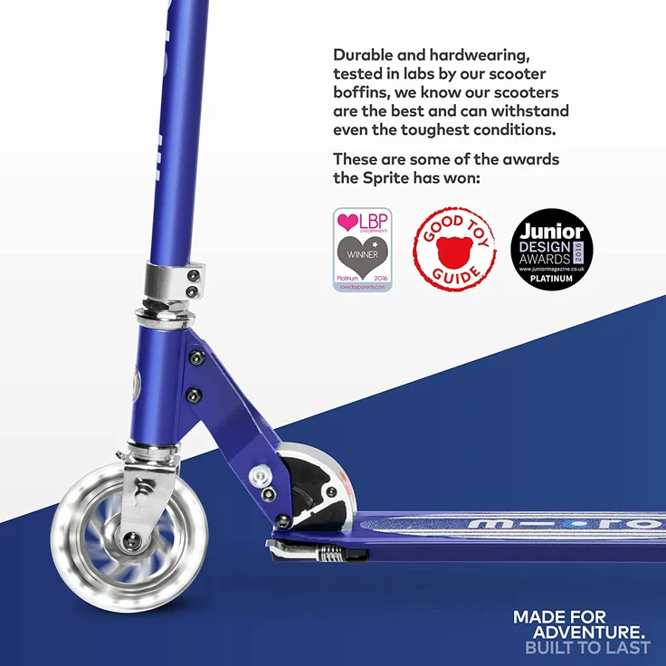 Micro Scooter Sprite Blue Stripe LED SA0217 – Bild 5