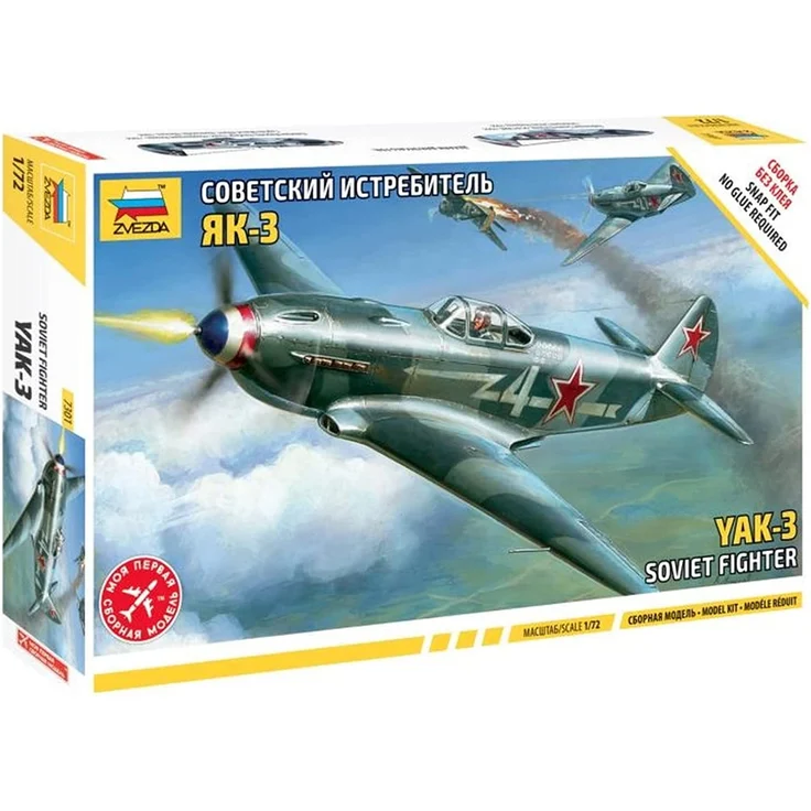 Zvezda Airplanes Yak-3 Soviet Fighter 1:72 (7301) – Bild 1