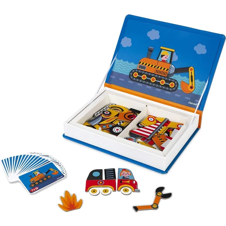 Janod J02715 Magneti'Book "Fahrzeuge" – Bild 1