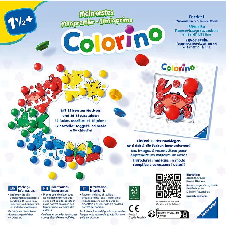 Ravensburger 20981 Mein erstes Colorino, Lernspiel - So wird Farben lernen zum Kinderspiel - Der Spieleklassiker für Kinder ab 1,5 Jahren – Bild 6
