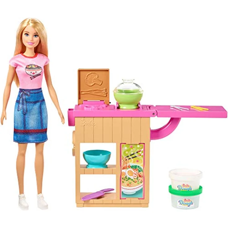Barbie GHK43 - Pasta-Spielset mit Puppe (blond) und Arbeitsbereich, mit Zubehör und Spielknete, Spielzeug ab 4 Jahren – Bild 12