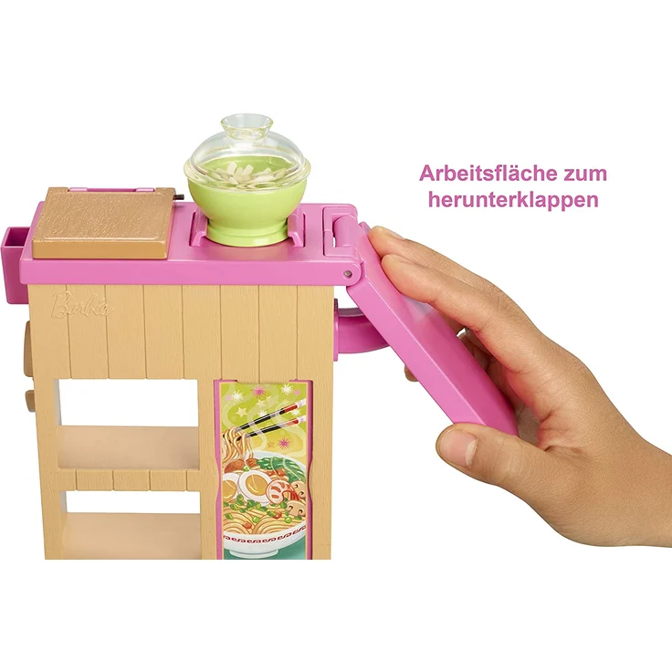 Barbie GHK43 - Pasta-Spielset mit Puppe (blond) und Arbeitsbereich, mit Zubehör und Spielknete, Spielzeug ab 4 Jahren – Bild 5