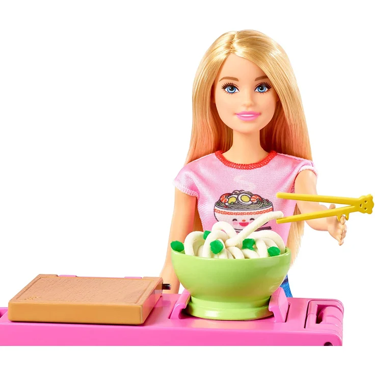 Barbie GHK43 - Pasta-Spielset mit Puppe (blond) und Arbeitsbereich, mit Zubehör und Spielknete, Spielzeug ab 4 Jahren – Bild 3