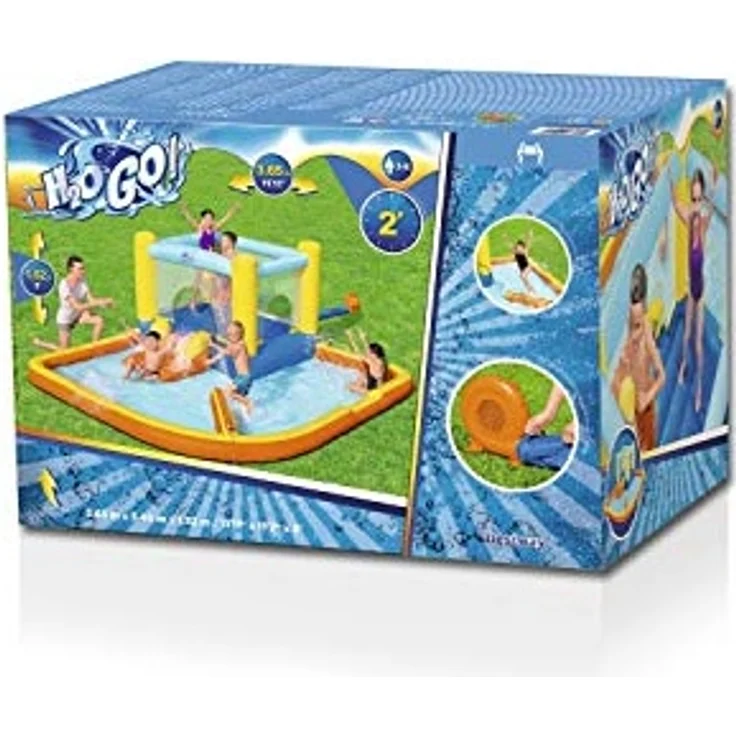 Bestway H2OGO! 'Beach Bounce' Wasserpark, 365 x 340 x 152 cm, ab 3 Jahren, Planschbecken mit Rutsche und Hüpfburg – Bild 7