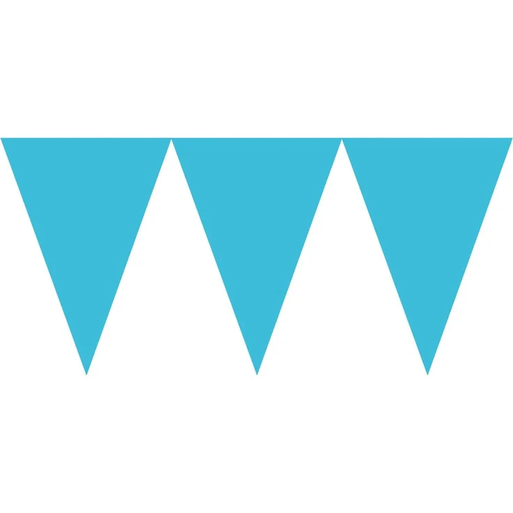 amscan Wimpelkette azurblau 450 cm – Bild 1