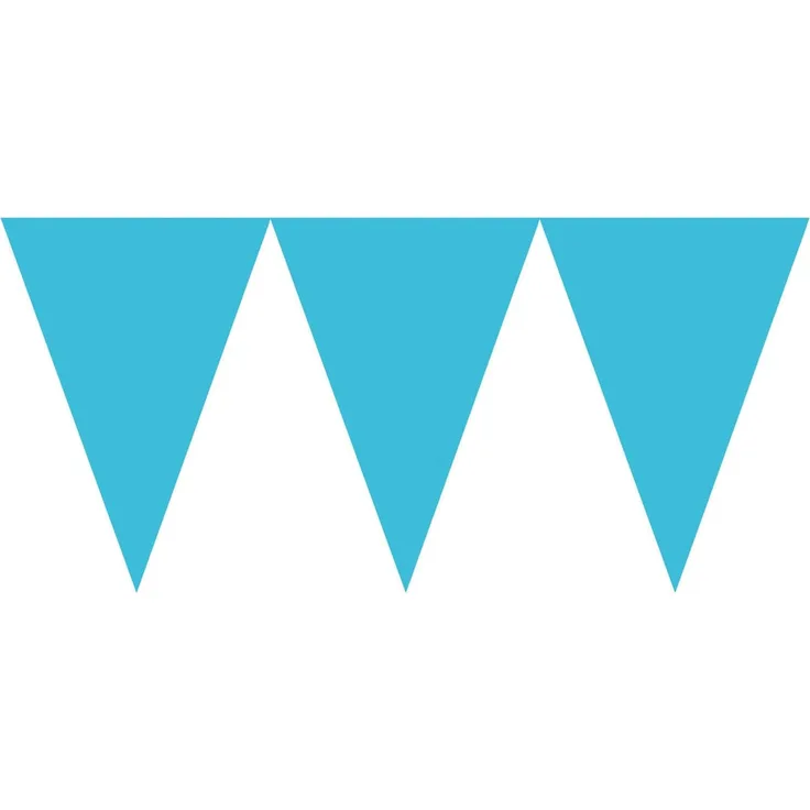 amscan Wimpelkette azurblau 450 cm