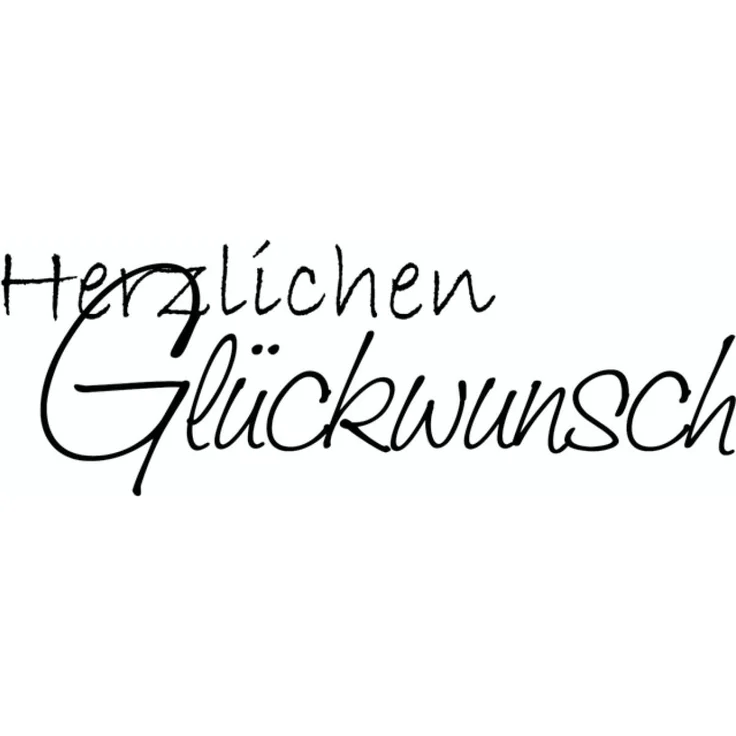 Knorr Prandell 211800305 Knorr prandell 211800305 Stempel aus Holz (Glückwünsche) Motivgröße 6,5 x 2,3 cm, Motiv: Herzlichen Glückwunsch – Bild 2