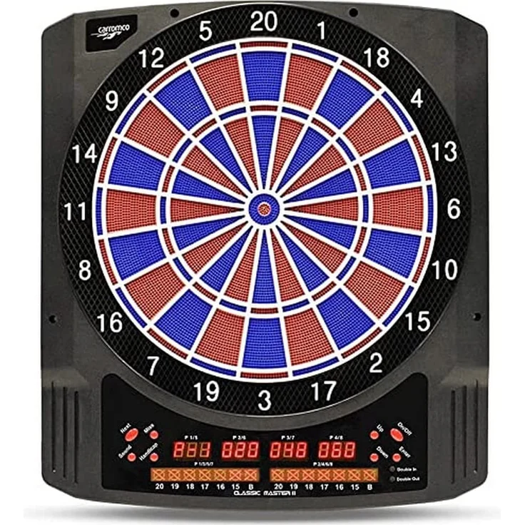 Classic Master II elektronische Dartscheibe, 2-Loch mit Adapter | Carromco – Bild 1