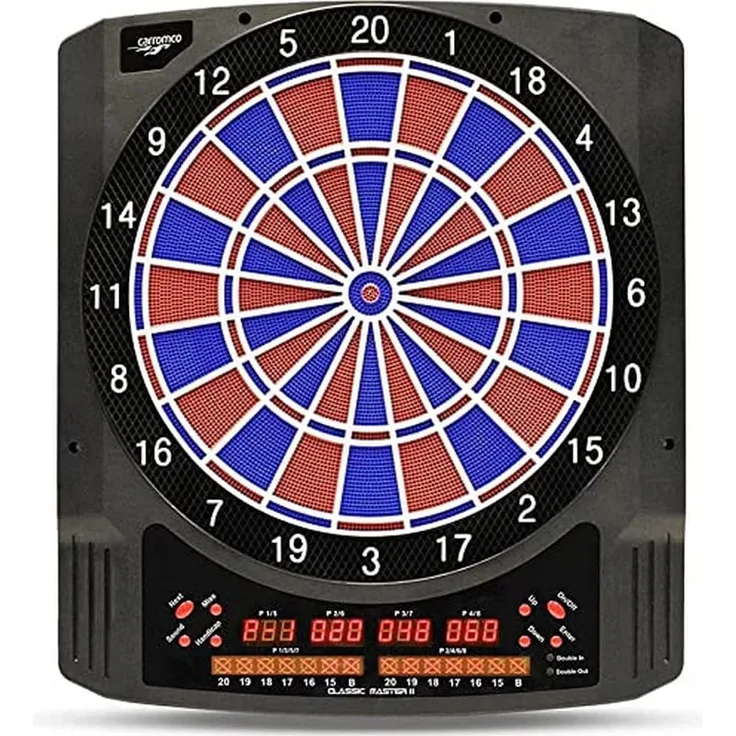 Classic Master II elektronische Dartscheibe, 2-Loch mit Adapter | Carromco