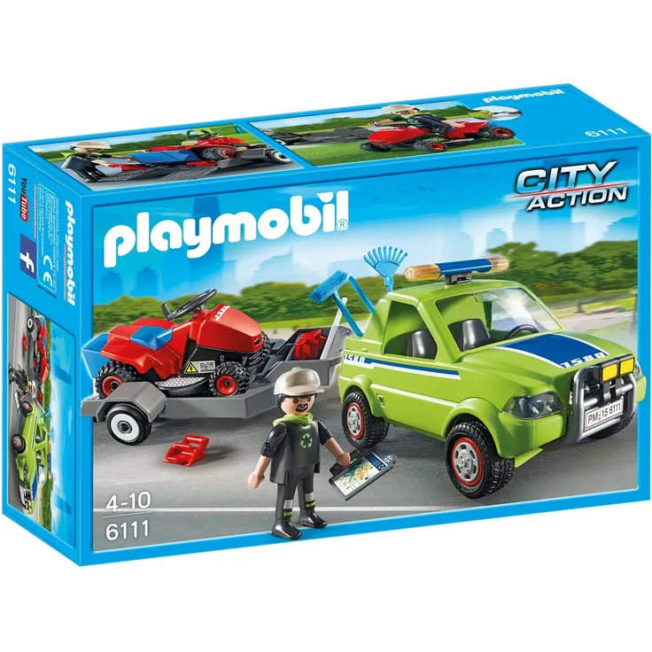 Playmobil 6111 - Service-Fahrzeug mit Rasenmäher
