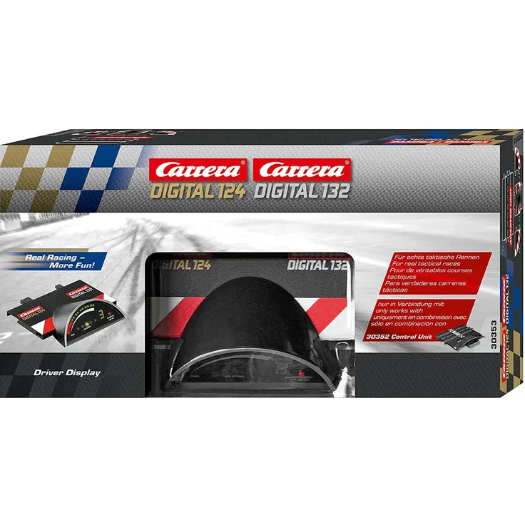 Carrera Driver Display – Elektronisches Zubehör für die Carrera DIGITAL 124 oder DIGITAL 132 – Anzeige der Rennposition, Tankinhalt, Drehzahl & Pit Stops-Anzahl