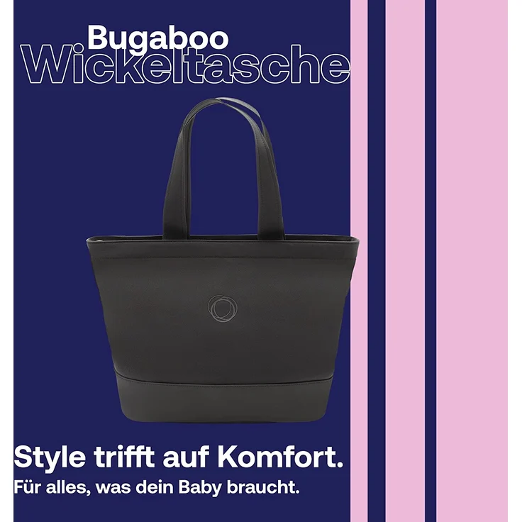 Bugaboo Wickeltasche mit Wickelauflage Midnight Black Schwarz 1 – Bild 2
