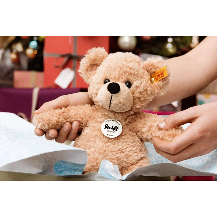 Steiff Teddybär Fynn - 28 cm - Teddy Kuscheltier für Kinder - beweglich & waschbar - beige (111327) – Bild 6