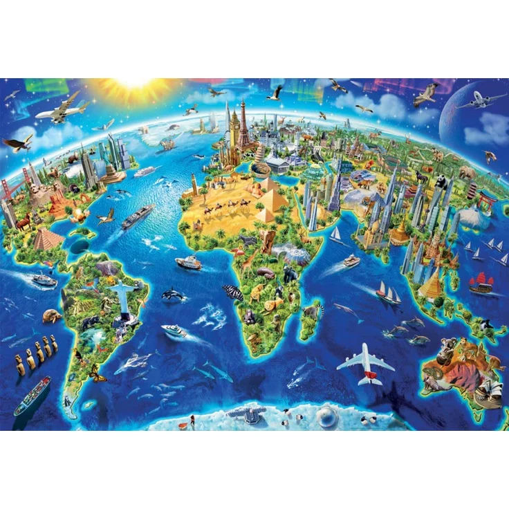 EDUCA 17129 Wahrzeichen Welt 2000 Teile Puzzle – Bild 2