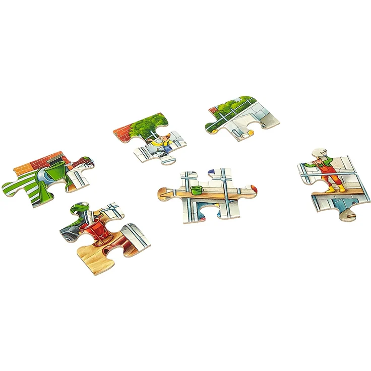 Ravensburger Kinderpuzzle 06120 - Große Baustellenfahrzeuge - Rahmenpuzzle – Bild 3
