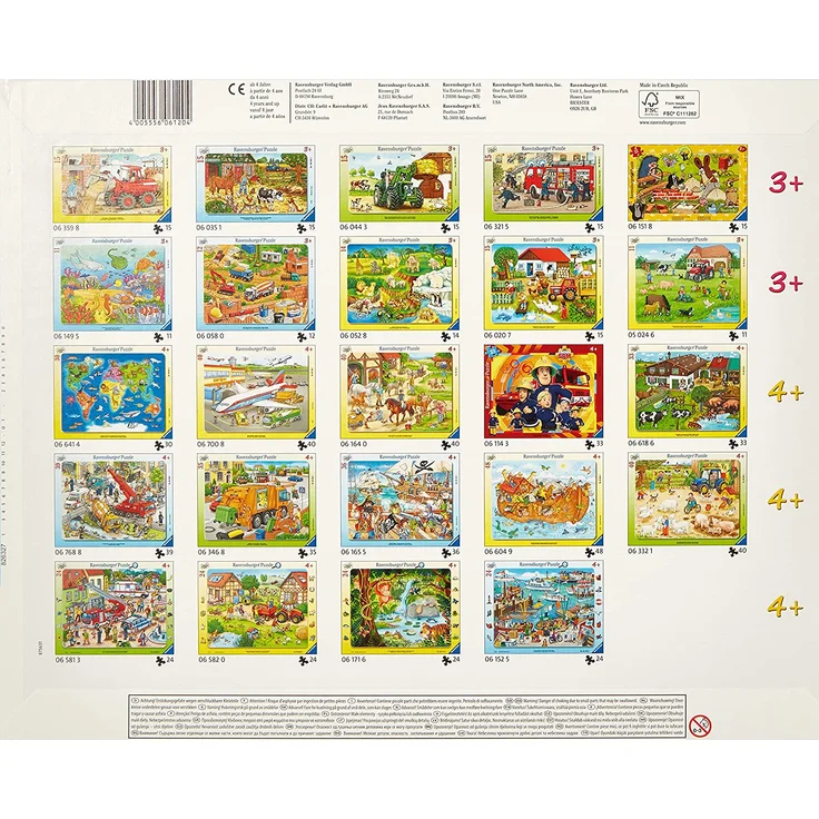 Ravensburger Kinderpuzzle 06120 - Große Baustellenfahrzeuge - Rahmenpuzzle – Bild 2