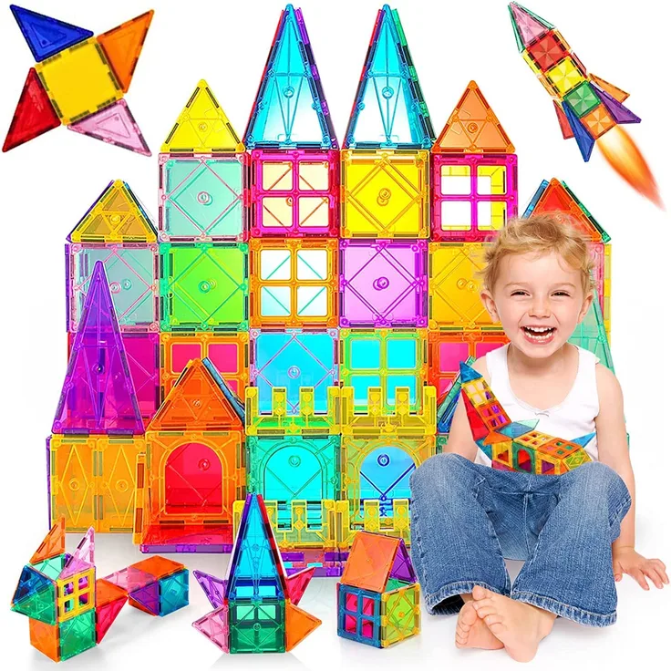 Magnetische Bausteine 80 Teile Magnetspielzeug Magnete Bauklötze Baukasten Kinder Magnetbausteine Perfekt für den Einsatz zu Hause, in Schulen, fürJungen und Mädchen 3 4 5 6 7 8 Jahre - Preisvergleich