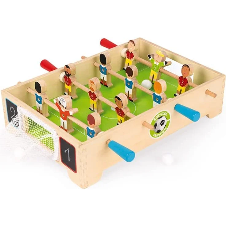 Janod J02070 - Tisch-Kicker Holz Klein Champions – Bild 1