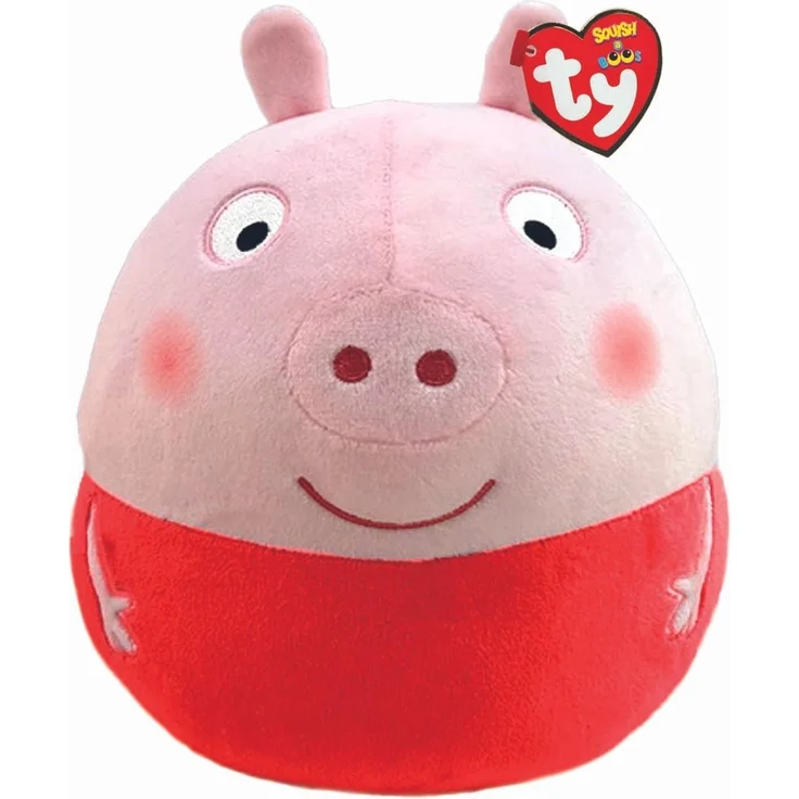 Peppa Wutz Pig Squish-a-boo Kinder Stoff-Tier Kuschel-Kissen 31cm – Bild 1