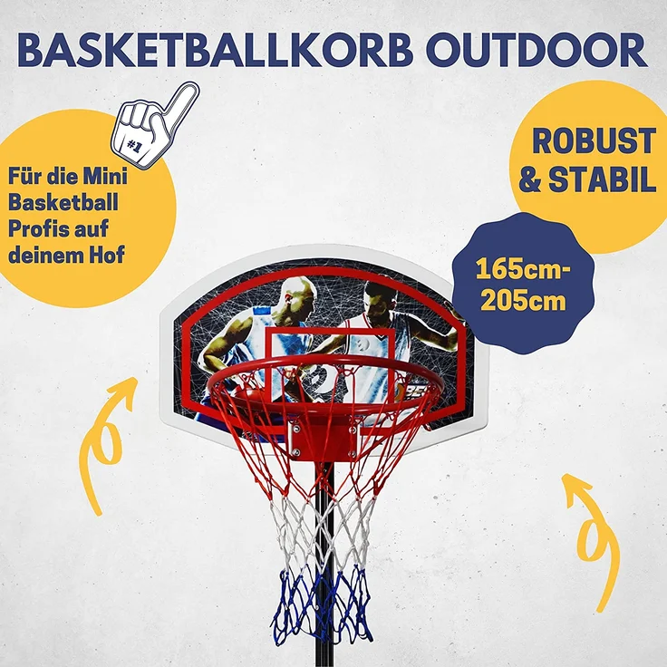 Basketballständer 165-205 cm – Bild 2