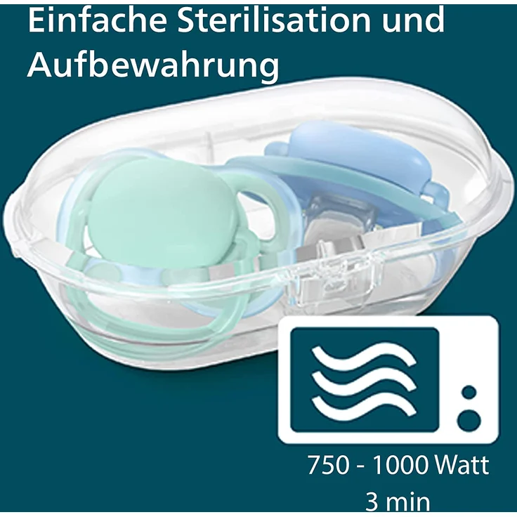 Philips Avent Ultra Air Schnuller, 2er-Pack – BPA-freier Schnuller für Babys von 6 bis 18 Monaten, Khaki/Orange und grau/gelb (Modell SCF085/20) – Bild 4