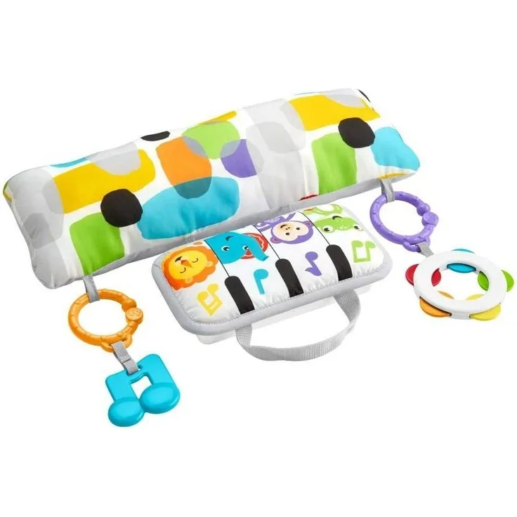 Fisher-Price GJD27 - Musik Spielkissen, Musikspielzeug zum Spielen in der Bauchlage, Babyausstattung ab der Geburt
