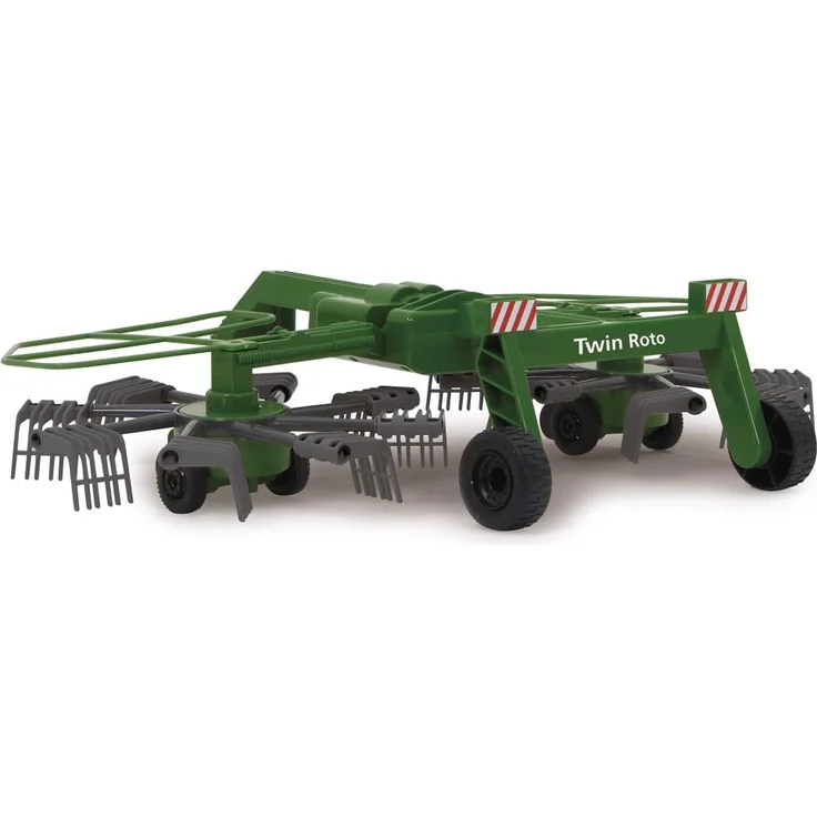 Jamara 412411 Schwader Twin Roto für Fendt 1050-rotierende Zinken während des Fahrbetriebs, ferngesteuerte hochklappbare Auslegerarme, Anhängerkupplung vorne, bunt – Bild 5