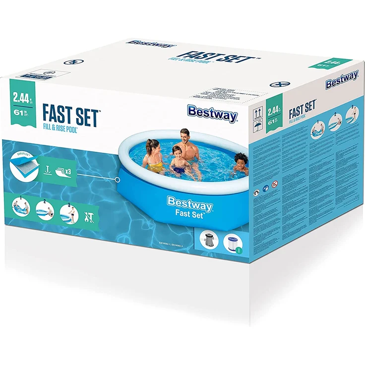 Bestway Fast Set™ Pool Set 244x66 cm, mit Filterpumpe – Bild 3